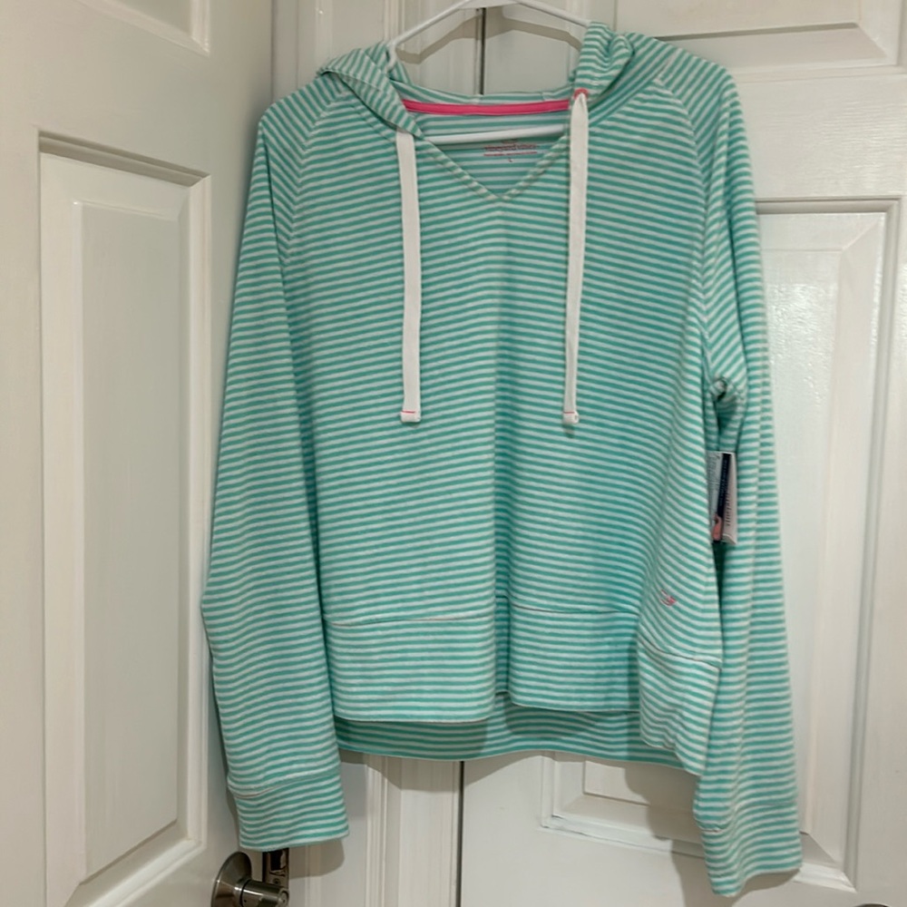 NWT Terry Towel Hoodie in Caicos size Large
